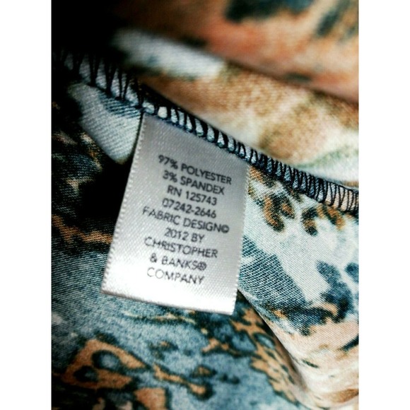 Petite Small Brown Blazer Animal Print Jacket - Picture 7 of 8